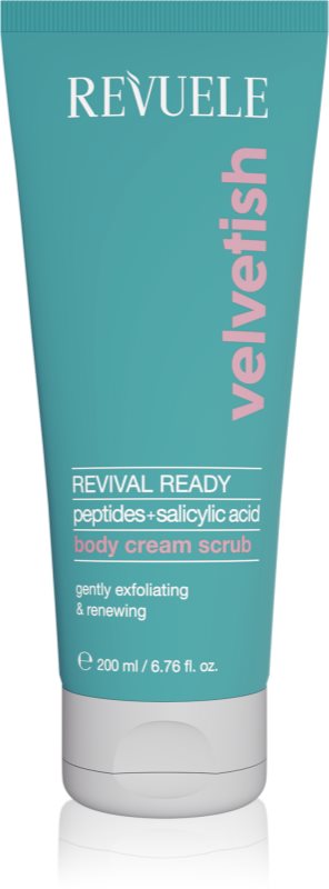 Revuele Velvetish Revival Ready Body Cream Scrub exfoliant delicat pentru corp cu efect revitalizant 200 ml