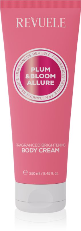 Revuele Plum & Bloom Allure Fragranced Brightening Body Cream cremă de corp, cu efect de iluminare cu efect de hidratare pentru femei 250 ml