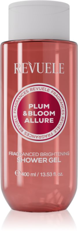 Revuele Plum & Bloom Allure Fragranced Brightening Shower Gel gel parfumat pentru duș cu efect iluminator pentru femei 400 ml