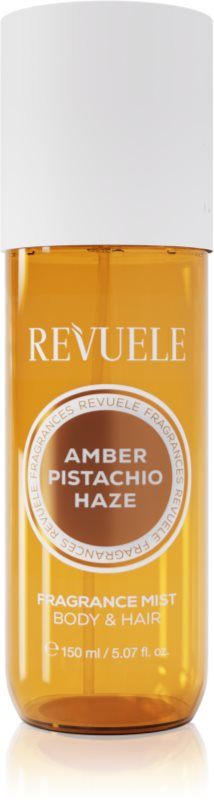 Revuele Amber Pistachio Haze Fragrance Mist brumă parfumată pentru corp si par pentru femei 150 ml