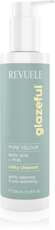 Revuele Glazeful Milky Cleanser Pure Velour lapte demachiant delicat cu efect de exfoliere 200 ml