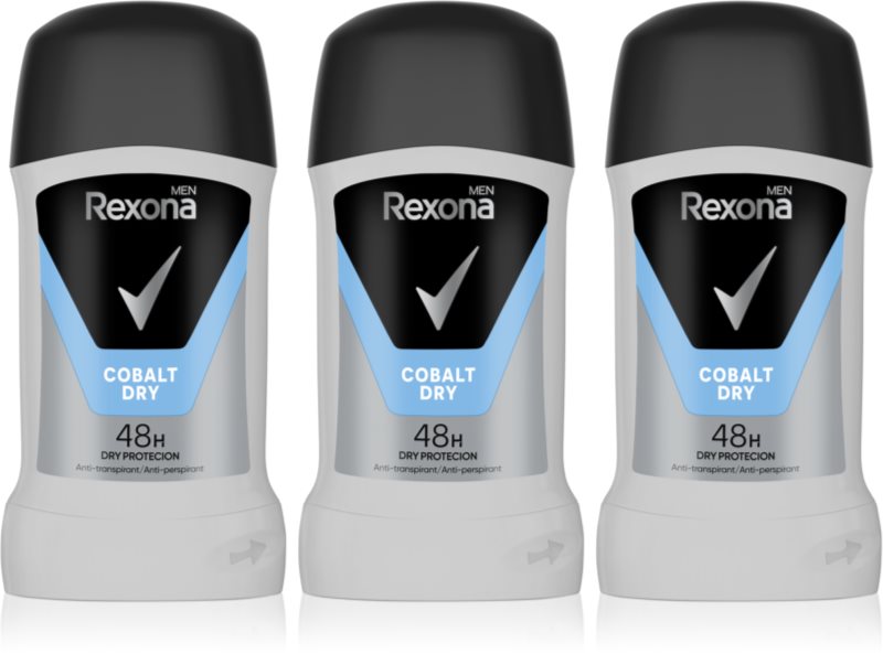 Rexona Men Cobalt Dry deodorante solide, pachet economic