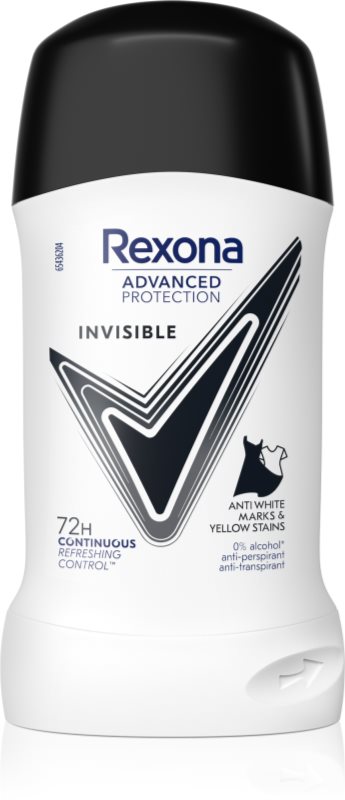 Rexona Advanced Protection Invisible antiperspirant puternic impotriva petelor albe si galbene 50 ml