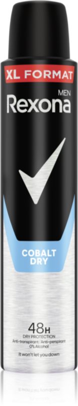 Rexona Men Cobalt Dry spray anti-perspirant pentru barbati XL Cobalt Dry 200 ml