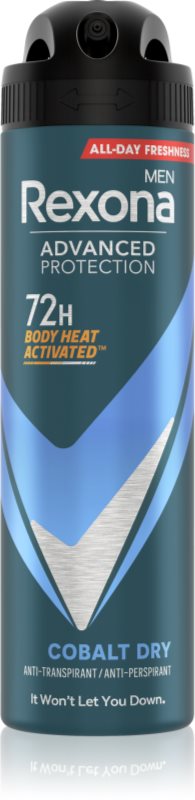 Rexona Men Advanced Protection Cobalt Dry spray anti-perspirant 72 ore pentru bărbați 150 ml