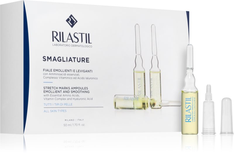 Rilastil Stretch Marks ser netezitor impotriva vergeturilor in fiole 10 x 5 ml
