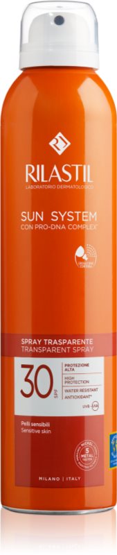 Rilastil Sun System spray transparent pentru bronzare SPF 30 200 ml