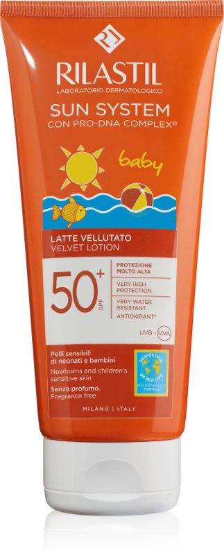 Rilastil Sun System Baby lotiune de protectie solara pentru cpoii SPF 50+ 200 ml