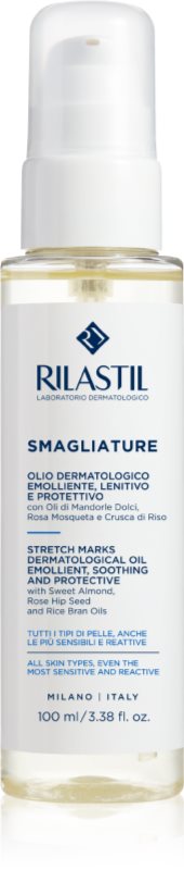 Rilastil Smagliature gel-ulei de masaj pentru cicatrici și vergeturi cu ulei de migdale 100 ml