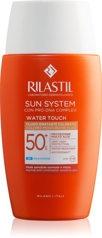 Rilastil Sun System Water Touch fluid protector tonifiant pentru față SPF 50+ 50 ml