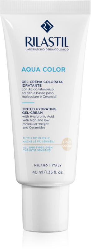 Rilastil Aqua Color gel-cremă cu efect de tonifiere cu efect de hidratare