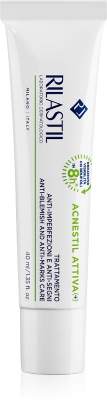 Rilastil Acnestil Attiva (+) cremă pentru față impotriva imperfectiunilor pielii cauzate de acnee 40 ml