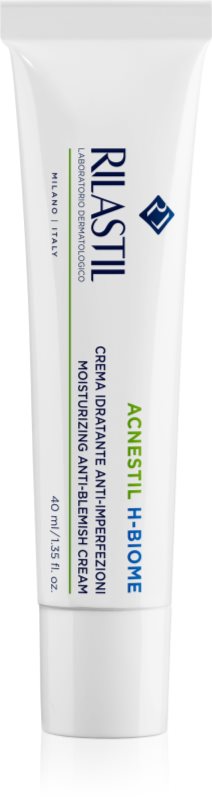 Rilastil Acnestil H-Biome crema de fata hidratanta pentru piele uscata si iritata in urma tratamentului antiacneic 40 ml