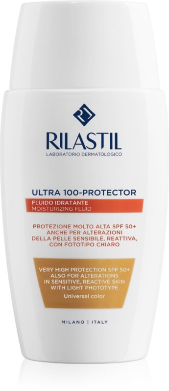 Rilastil Ultra 100-Protector fluid protector tonifiant pentru față SPF 50+ 50 ml