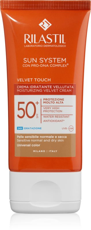 Rilastil Sun System Velvet Touch crema de fata cu efect de protectie SPF 50+ 50 ml