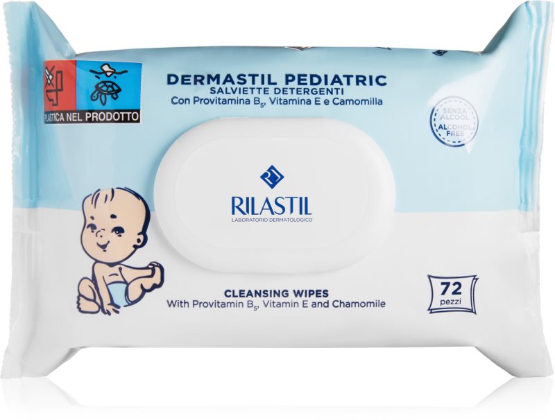 Rilastil Dermastil Pediatric servetele moi de curatare pentru copii 72 buc