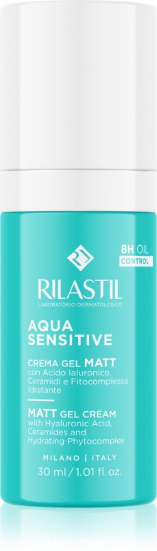Rilastil Aqua Sensitive gel crema matifianta cu efect de hidratare 30 ml