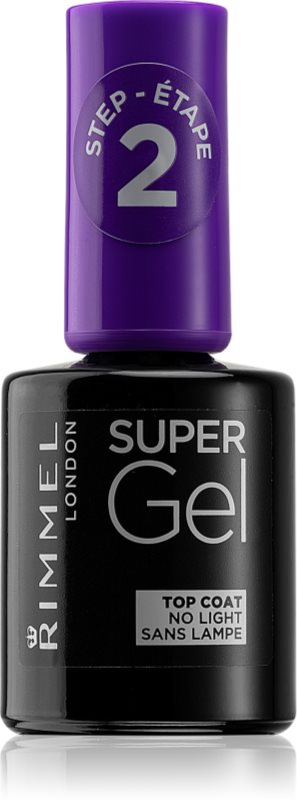 Rimmel Super Gel Step 2 Lac pentru protejarea ojei cu efect de stralucire 12 ml