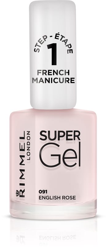 Rimmel Super Gel Step 1 lac de unghii pentru manichiura frantuzeasca