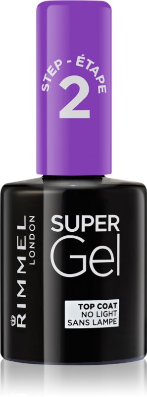 Rimmel Super Gel Step 2 Glitter lac de unghii/parte sus pentru stralucire 12 ml