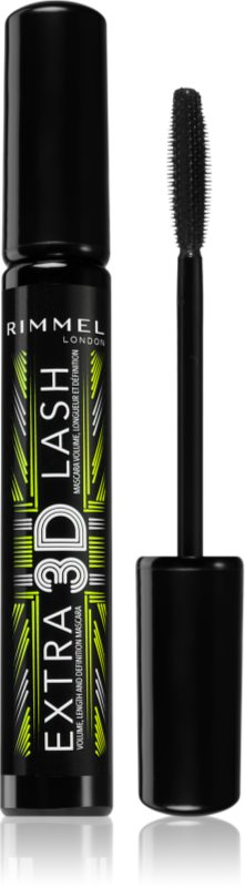 Rimmel Extra 3D Lash Mascara pentru volum si lungire culoare 003 Extreme Black 8 ml