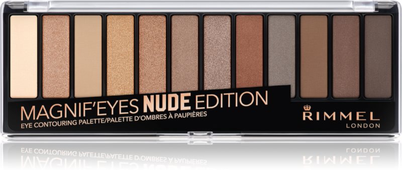 Rimmel Magnif’ Eyes paleta farduri de ochi culoare 001 Nude Edition 14.16 g