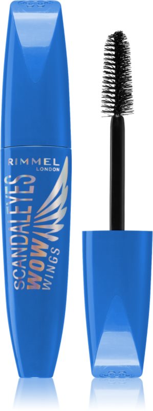 Rimmel ScandalEyes WOW Wings mascara rezistent la apă pentru curbare și volum culoare Black 12 ml