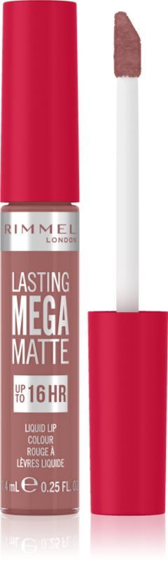 Rimmel Lasting Mega Matte ruj lichid mat, cu textură lejeră 16 de ore