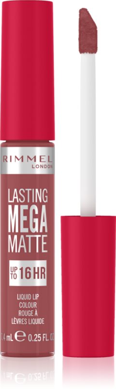 Rimmel Lasting Mega Matte ruj lichid mat, cu textură lejeră 16 de ore