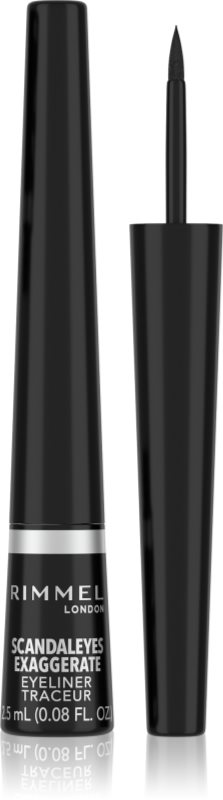 Rimmel Exaggerate Eyeliner eyeliner culoare 100% Black 2,5 ml