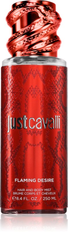 Roberto Cavalli Just Cavalli Mistflaming Desire spray parfumat pentru corp și păr pentru femei 250 ml