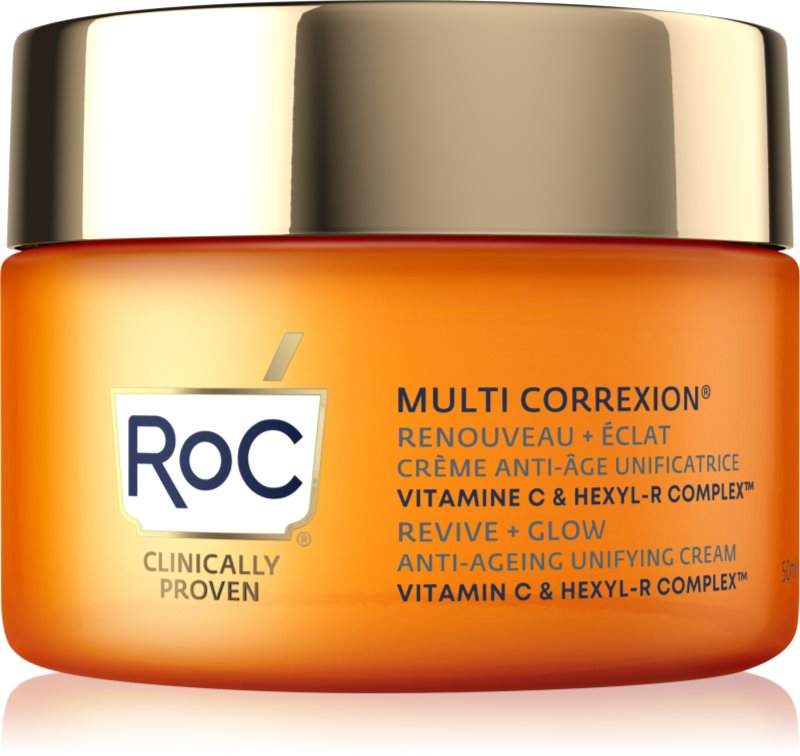 RoC Multi Correxion Revive + Glow crema anti-rid si iluminare cu vitamina C 50 ml