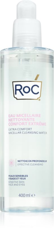 RoC Extra Comfort Micellar Cleansing Water Apă micelară calmantă pentru piele sensibilă 400 ml
