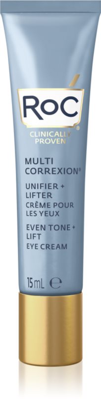 RoC Multi Correxion Even Tone + Lift cremă de ochi cu efect de netezire și de iluminare impotriva ridurilor si cearcanelor 15 ml