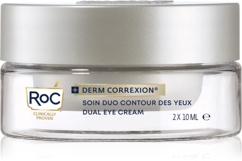 RoC Derm Correxion Dual Eye crema antirid pentru zona ochilor 2 in 1 2x10 ml