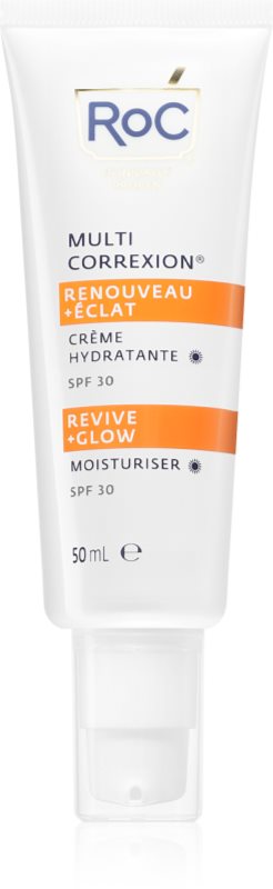 RoC Multi Correxion Revive + Glow Moisturiser hidratant hranitor cu vitamina C SPF 30 50 ml