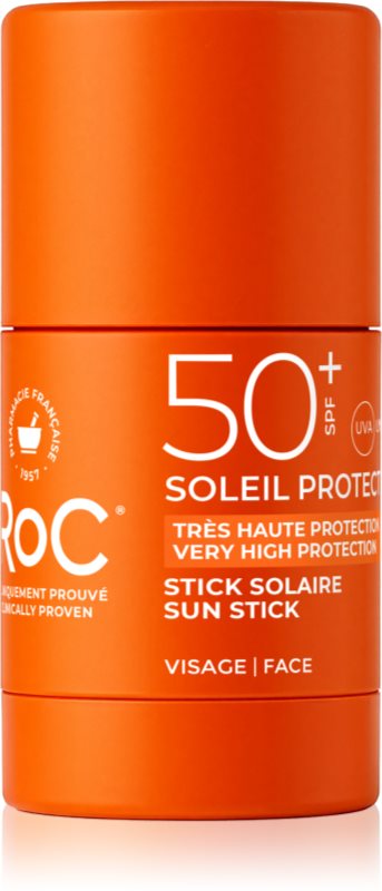 RoC Soleil Protect Sun Stick stick protector pentru zonele sensibile SPF 50+ 15 g