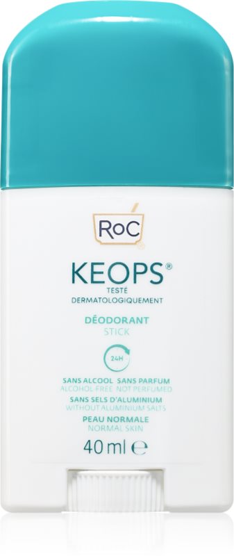 RoC Keops Deodorant Stick deodorant fără conținut săruri de aluminiu 40 ml