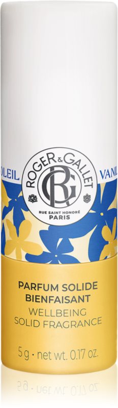 Roger & Gallet Vanille Soleil Wellbeing Solid Fragrance parfum compact pentru femei 5 g