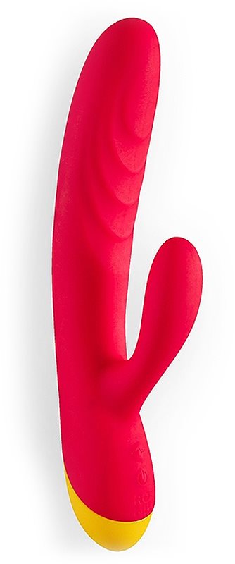 ROMP Jazz Rabbit vibrator cu stimularea clitorisului Red 21 cm