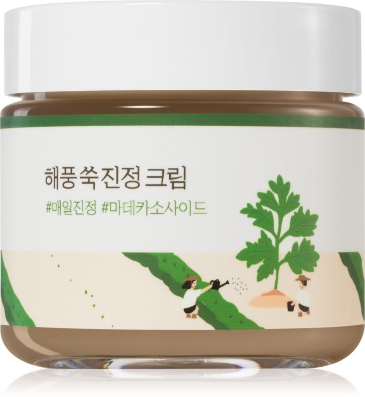 ROUND LAB Mugwort Calming Cream emulsie intens hidratantă pentru netezirea pielii 80 ml