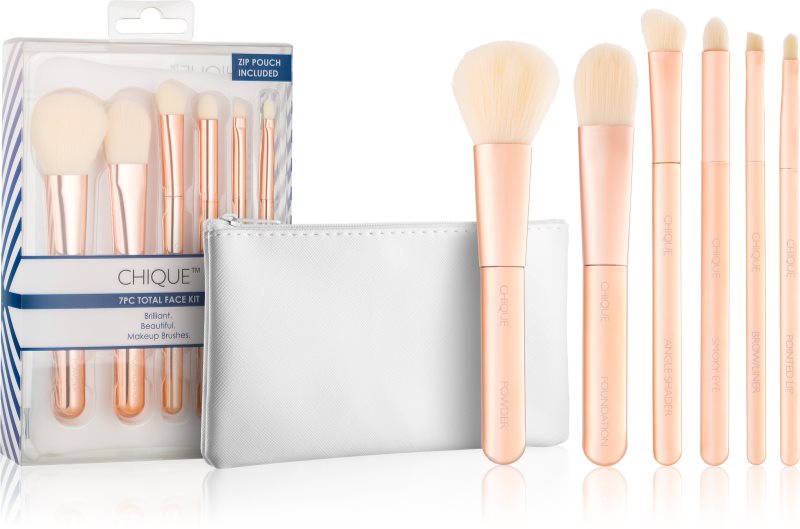 Royal and Langnickel Chique Rose Gold set perii machiaj pentru față și ochi