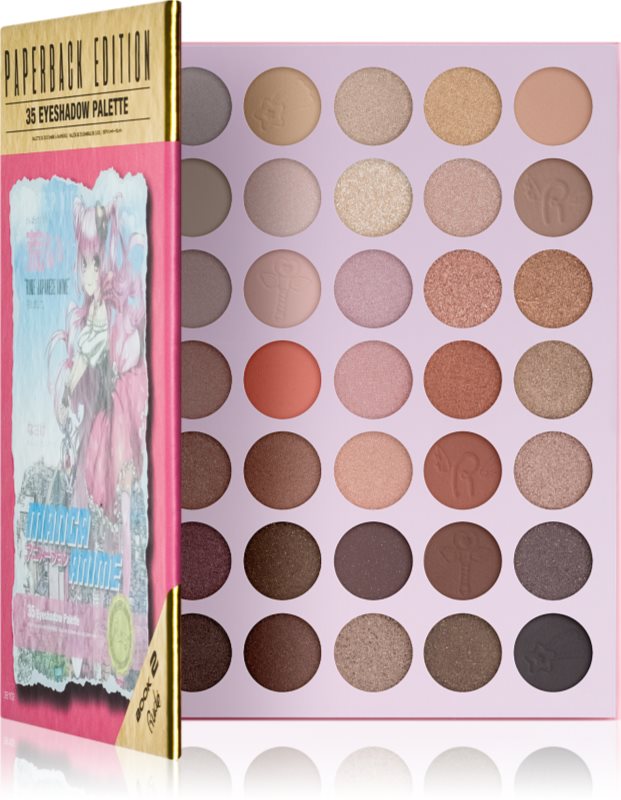 Rude Cosmetics Manga Anime Palette Paperback Edition paletă cu farduri de ochi 21 g