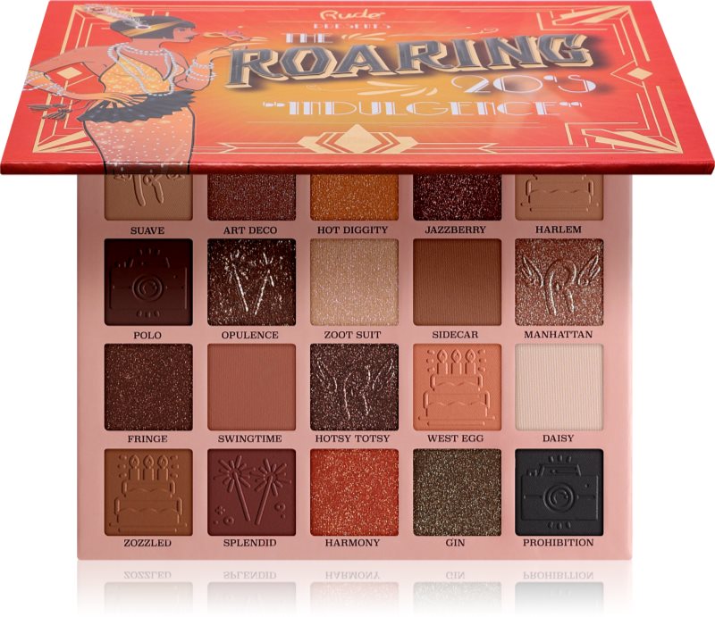 Rude Cosmetics The Roaring 20's paletă cu farduri de ochi