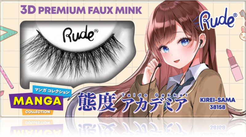 Rude Cosmetics Manga Collection 3D Premium Faux Mink gene false