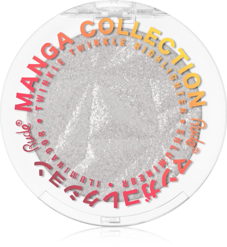 Rude Cosmetics Manga Collection Twinkle Twinkle Highlighter Pudra compacta ce ofera luminozitate