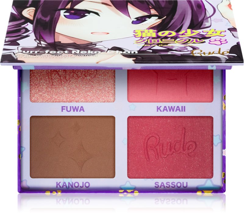 Rude Cosmetics Manga Face Palette paleta pentru fata multifunctionala faciale