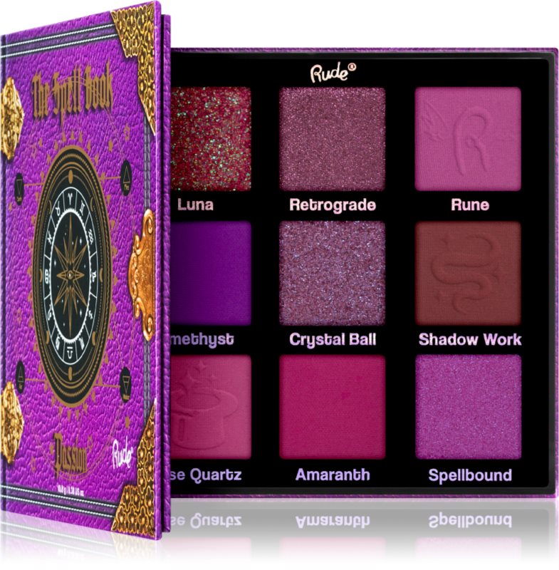 Rude Cosmetics The Spell Book paletă cu farduri de ochi
