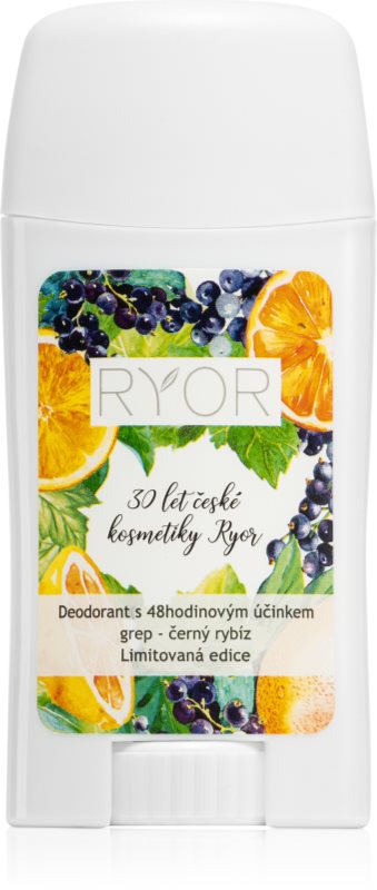 RYOR Deo deodorant cu o eficienta de 48 h parfum Grapefruit & Black Currant 50 g