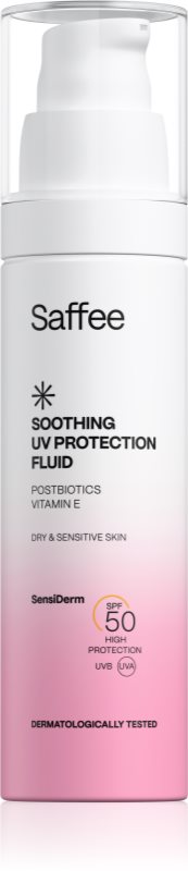 Saffee SensiDerm Soothing UV Protection Fluid protective fluid pentru piele uscata spre sensibila SPF 50 50 ml